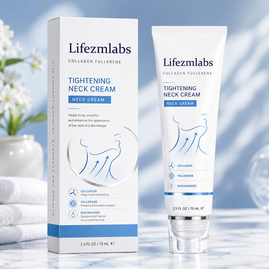 ✨ Lifezmlabs™ Instant Neck Lift Cream — 🧴 Infused with Retinol & Hyaluronic Acid | Firms the Neck, Reduces Wrinkles & Double Chin