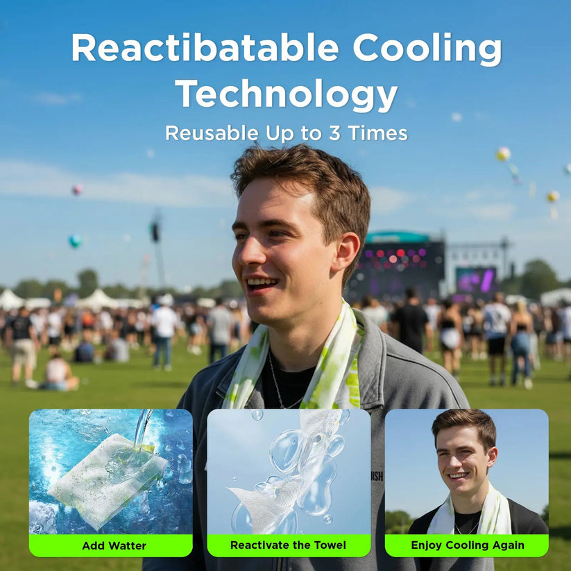 Epidova cooling body wipes can be refreshed with water