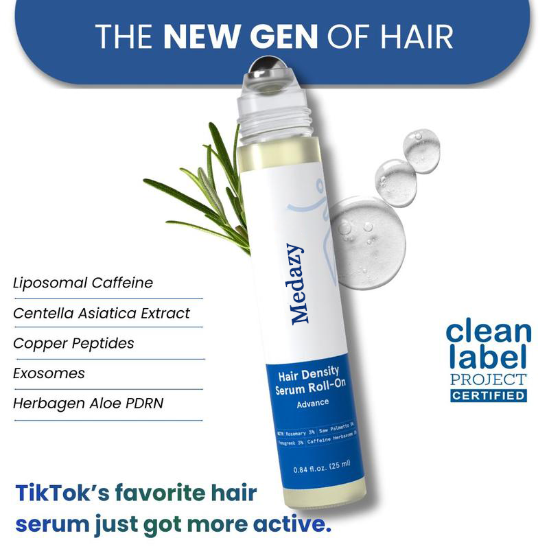 Medazy™ Hair Density Roll-On Serum – Your Monthly Scalp Care Boost for Fuller-Looking Hair