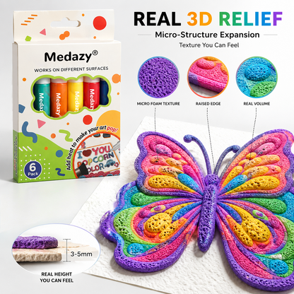 Save 50% by ordering today丨Medazy® 3D Relief Art Pen – Turn Flat Drawings Into Touchable 3D Art