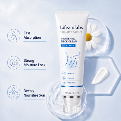 ✨ Lifezmlabs™ Instant Neck Lift Cream — 🧴 Infused with Retinol & Hyaluronic Acid | Firms the Neck, Reduces Wrinkles & Double Chin