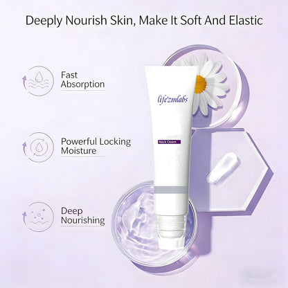 Reduces Wrinkles and Double Chin,Five Rollers for All Around Massage,Neck Firming Cream