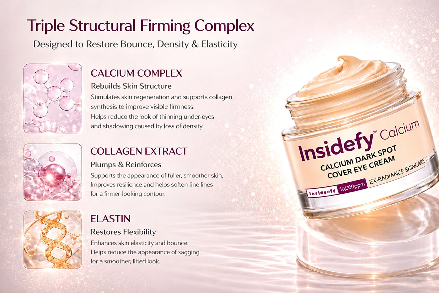 🔥LAST DAY 60% OFF!!Insideefy Korean Calcium Dark Spot Eye Cream