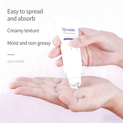 Reduces Wrinkles and Double Chin,Five Rollers for All Around Massage,Neck Firming Cream