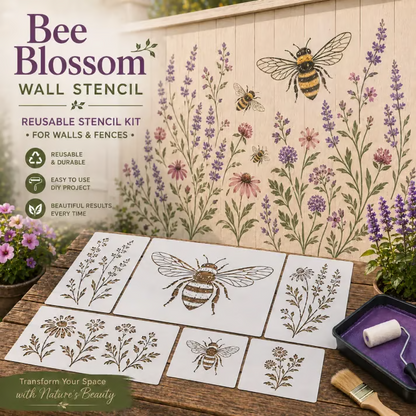 🔥LAST DAY 70% OFF - 🌿 Garden Wall Stencil – Reusable DIY Kit for Walls, Fences & Patios