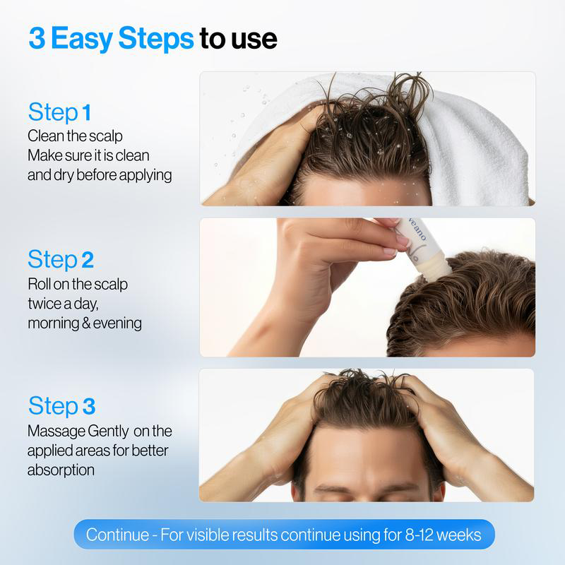 Medazy™ Hair Density Roll-On Serum – Your Monthly Scalp Care Boost for Fuller-Looking Hair