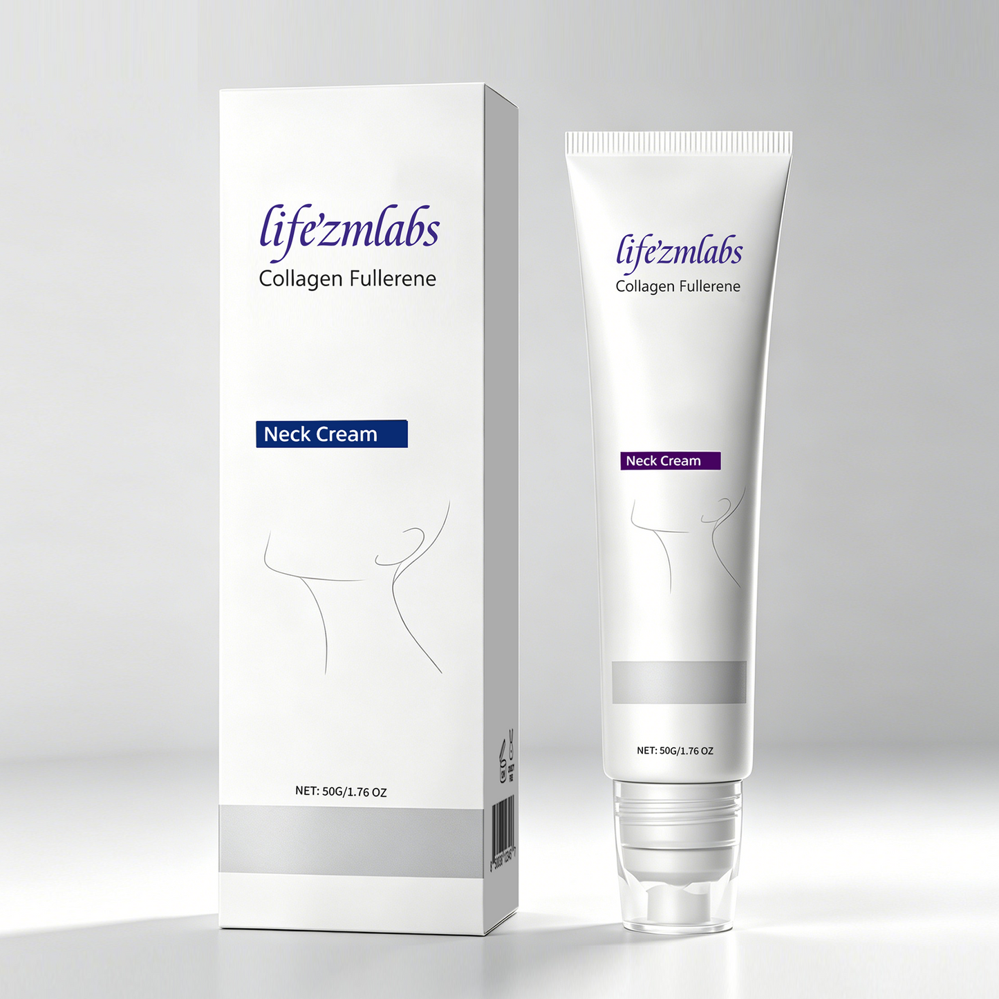 Reduces Wrinkles and Double Chin,Five Rollers for All Around Massage,Neck Firming Cream