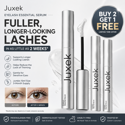 ✨Buy 2 Get 1 Free - Juxek™ Eyelash Growth Serum - Safe & Gentle Lashes Care, Fuller, Thicker in 2 Weeks, Non-Prostaglandin