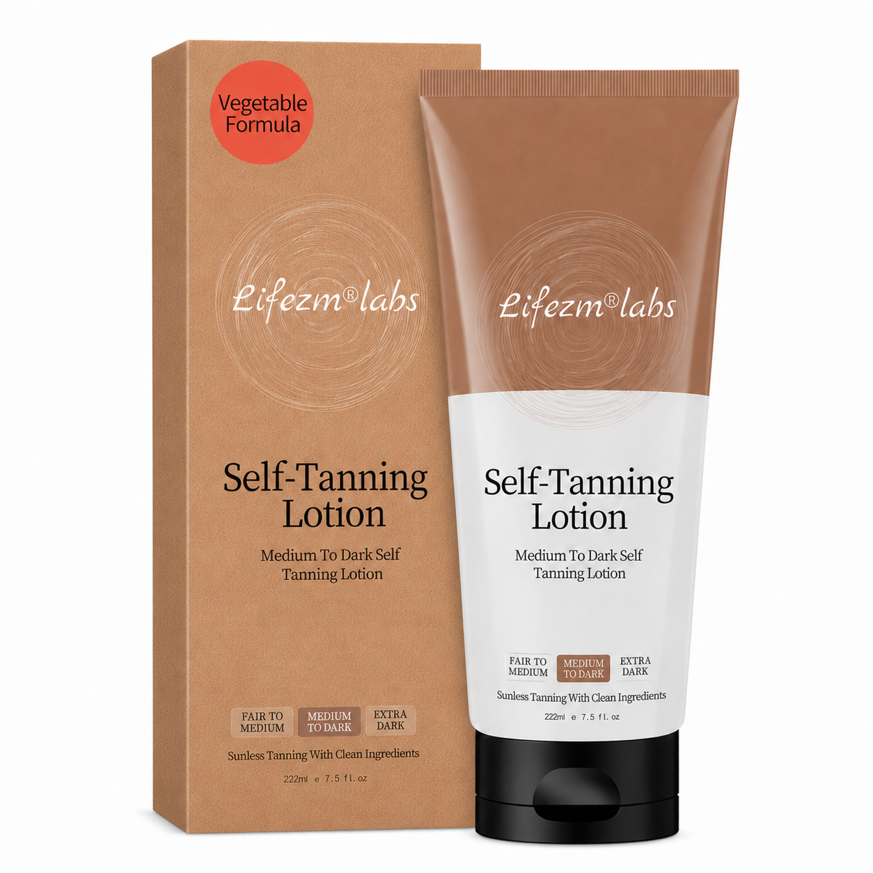 Lifezm®labs Self Tanner Body Lotion — Your Perfect Bronze Starts Here ✨