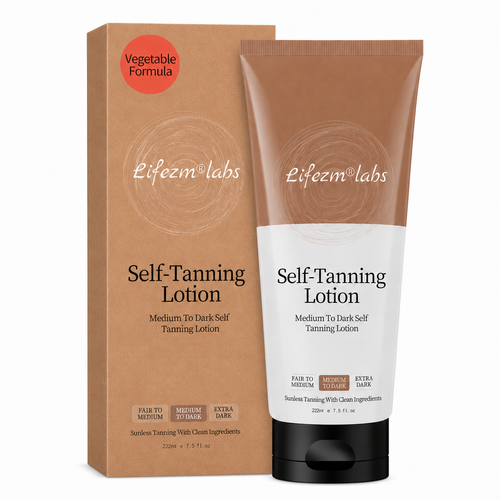 Lifezm®labs Self Tanner Body Lotion — Your Perfect Bronze Starts Here ✨
