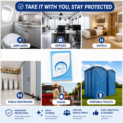 Disposable Toilet Seat Covers – Waterproof, Individually Wrapped & Travel Ready
