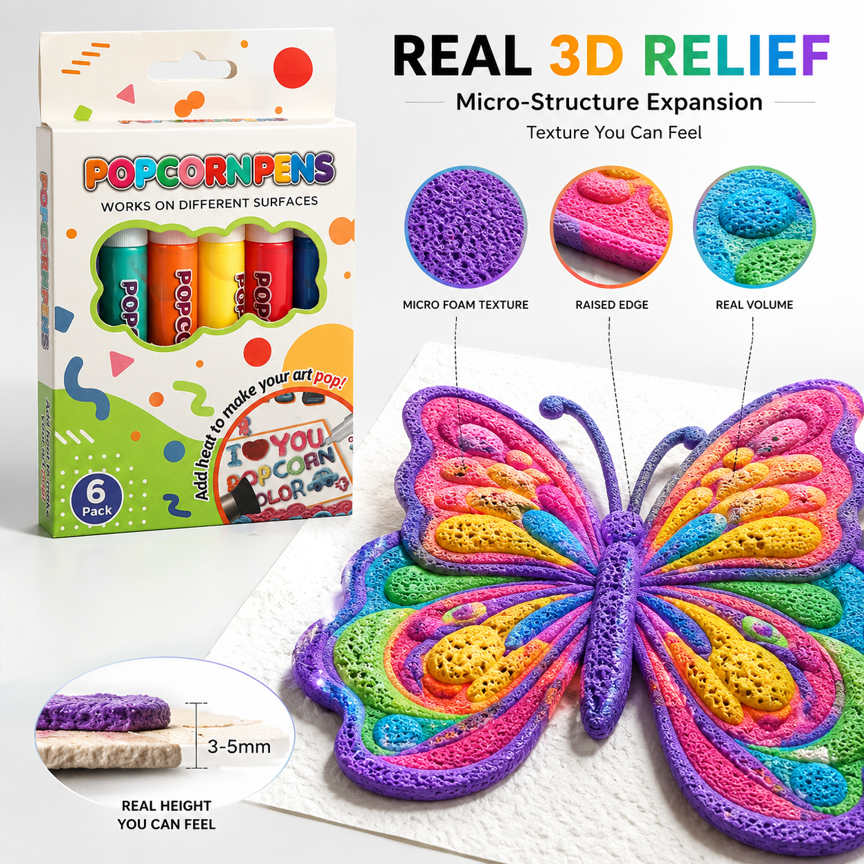 Save 50% by ordering today丨Ave79® 3D Relief Art Pen – Turn Flat Drawings Into Touchable 3D Art