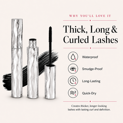 LAST DAY - BUY 1 GET 1 FREE💜Waterproof Curling & Lengthening Mascara