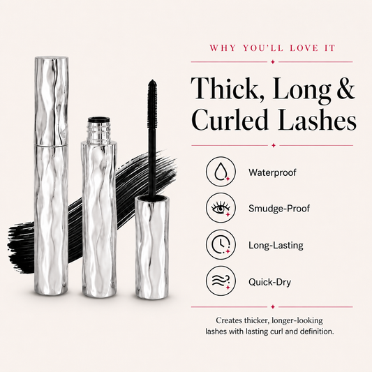 LAST DAY - BUY 1 GET 1 FREE💜Waterproof Curling & Lengthening Mascara